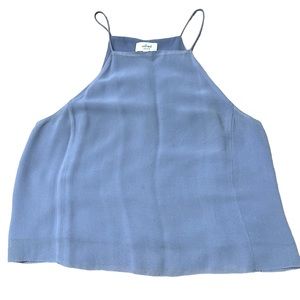 Wilfred lavender silk high neck tank